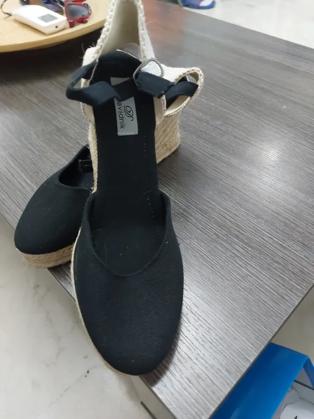 Zapatillas esparto negras talla 41