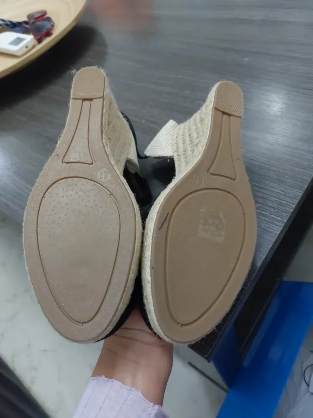 Zapatillas esparto negras talla 41