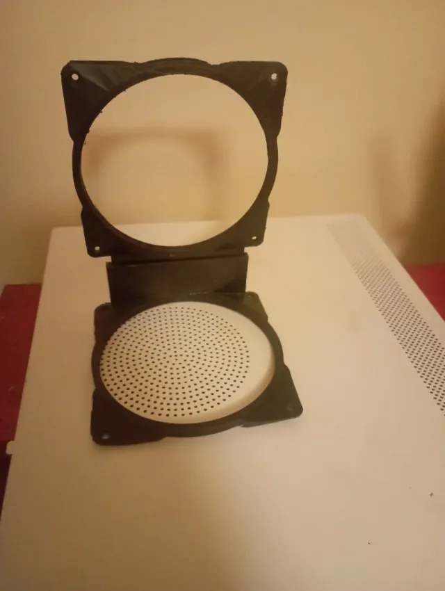 Adaptador 120mm a 120mm PC Negro