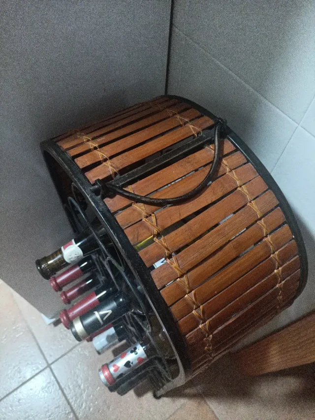 Botellero Metálico Negro