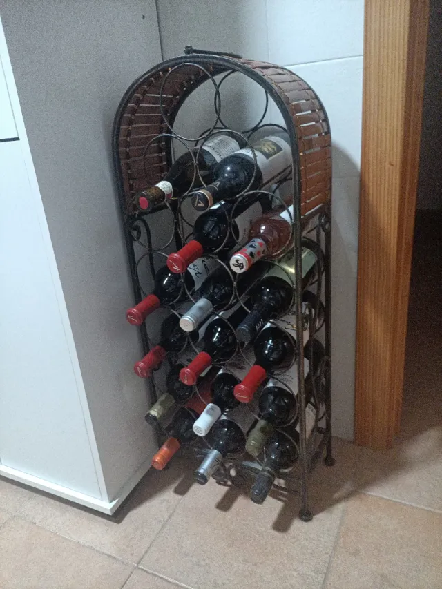 Botellero Metálico Negro