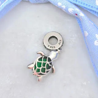 CHARM TORTUGA VERDE MURANO