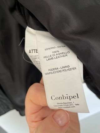 Giacca vera pelle COMBIPEL nera