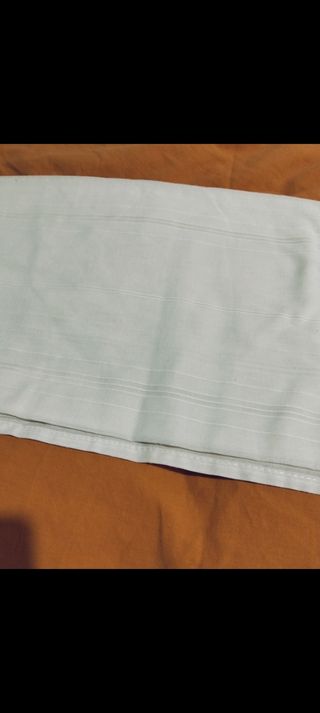 3 Pares Cortinas Blancas con Soportes