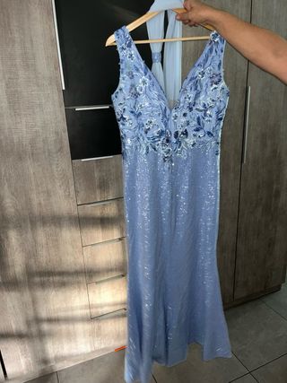 Vestido de fiesta azul talla L