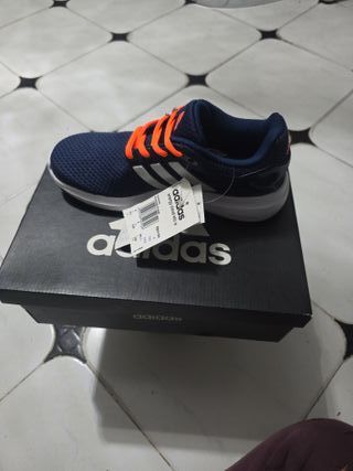 Zapatillas Adidas Azul Naranja