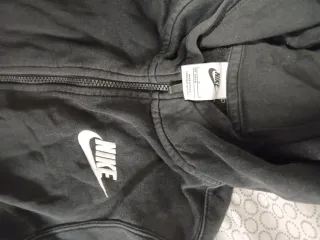 Sudadera Nike Negra con Cremallera unisex