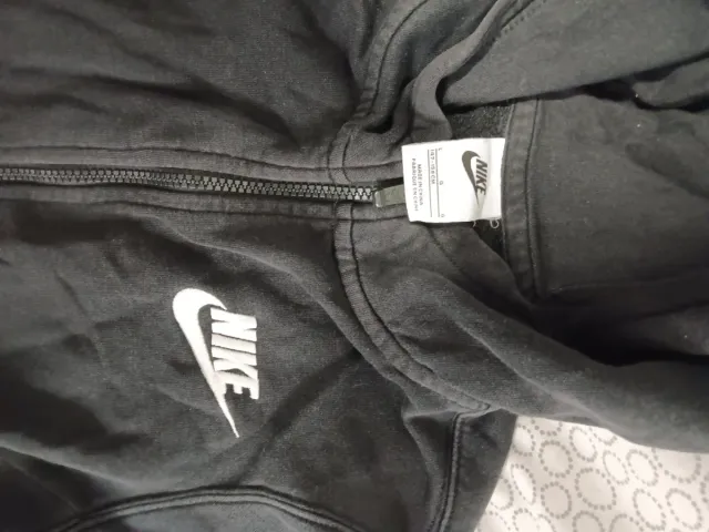 Sudadera Nike Negra con Cremallera unisex