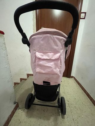 Carro de bebé Asalvo rosa