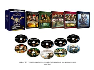 Pack Piratas del Caribe Steelbook 4K UHD + Blu-ray
