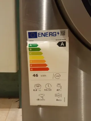 Lavadora Bosch Serie 6 INOX 6 meses de uso