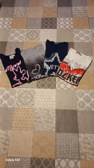 Set 3 magliette cotone 100% bambina, mezza manica