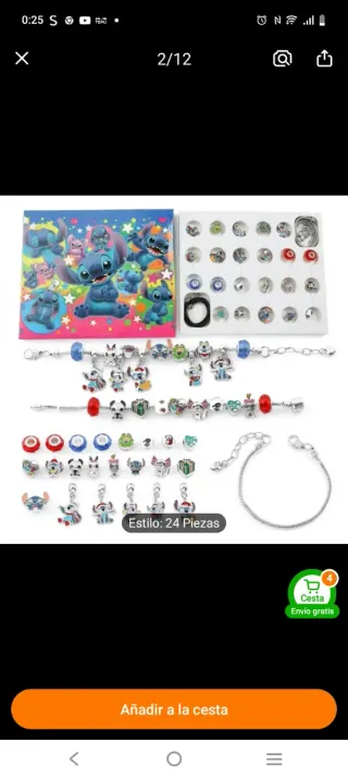 Kit Bisutería Niña Pulseras Cuentas Dijes