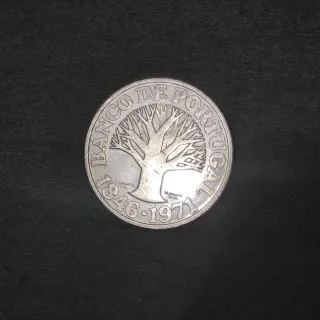 50 Escudos Banco de Portugal Plata 1846-1971