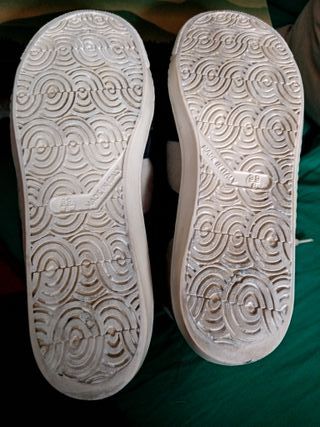 Zapatillas Botas Nobuck Gris y Azul Marino T39