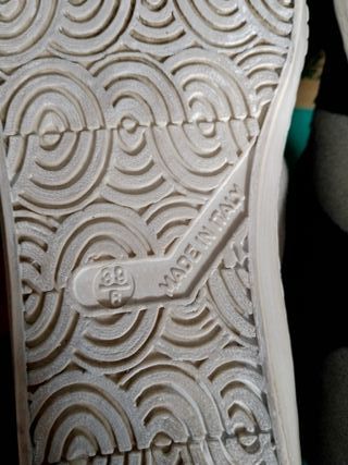 Zapatillas Botas Nobuck Gris y Azul Marino T39