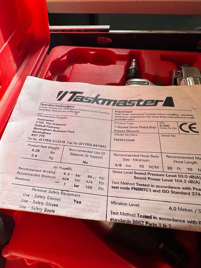 Pistola de impacto neumática
