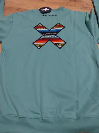 Sudadera Blue Banana verde Talla M