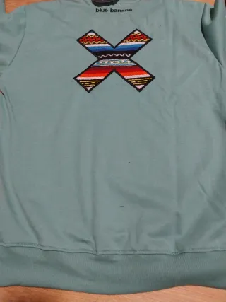 Sudadera Blue Banana verde Talla M