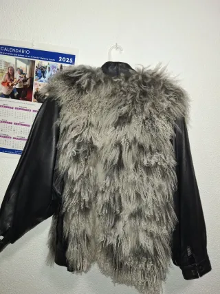 Chaqueta Peleterías Perla Negra y Gris