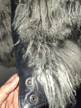 Chaqueta Peleterías Perla Negra y Gris