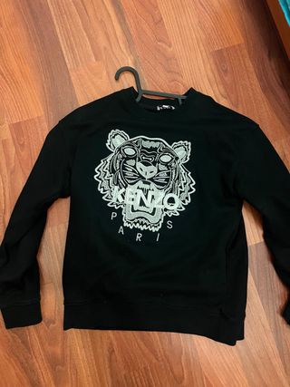 Sudadera Kenzo Negra con Tigre