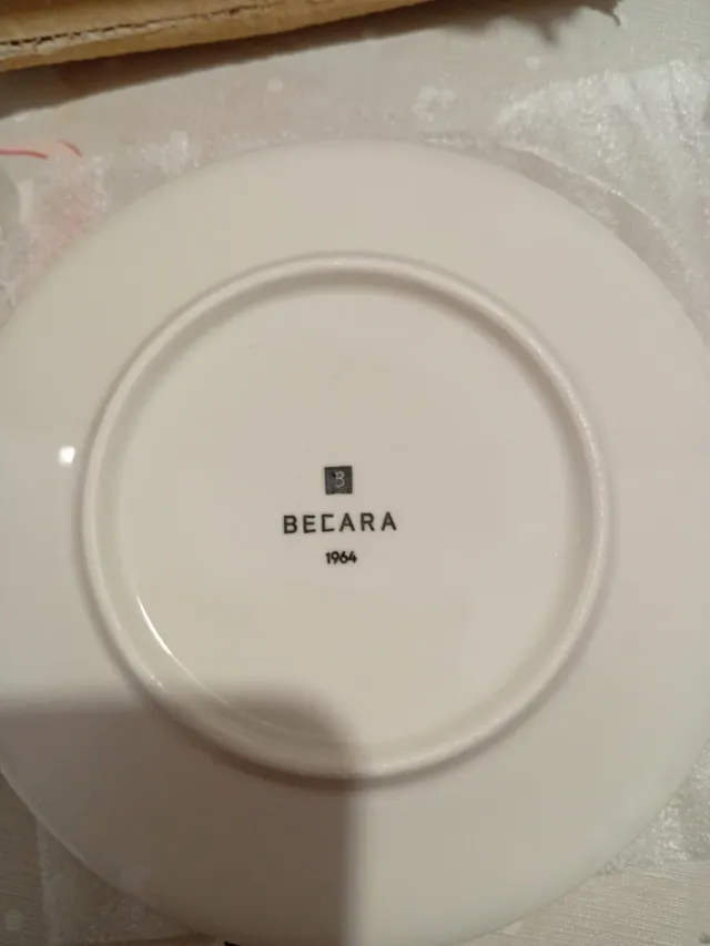 Vajilla Becara 1964 18 piezas + 6 vasos de regalo