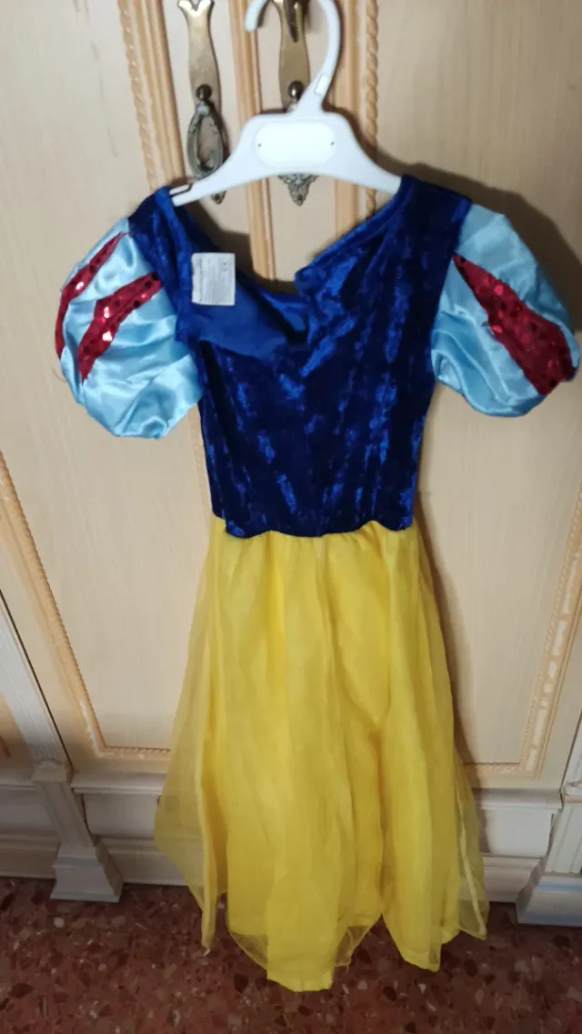 Disfraz Niña Princesa Azul y Amarillo