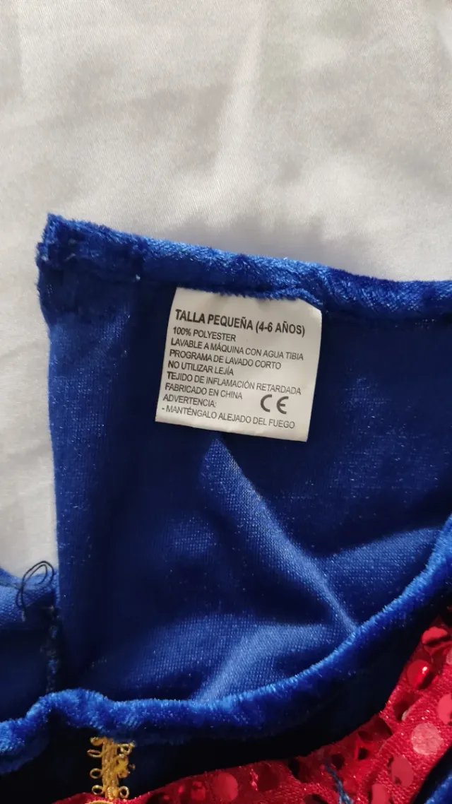 Disfraz Niña Princesa Azul y Amarillo