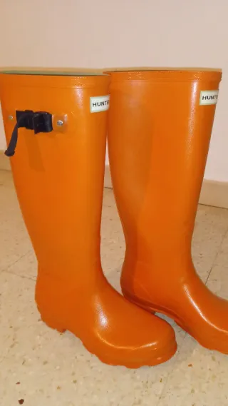Botas de agua Hunter Naranja Talla 38