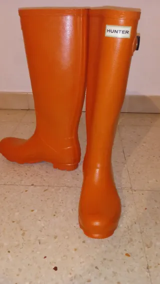 Botas de agua Hunter Naranja Talla 38