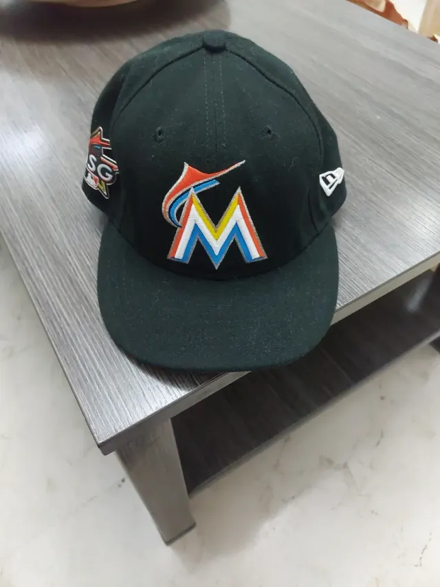 Gorra New Era Miami Marlins Negra Multicolor