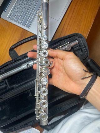 Flauta Travesera Yamaha YFL 312 Cabeza Plata 925