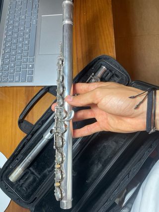 Flauta Travesera Yamaha YFL 312 Cabeza Plata 925