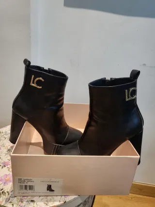 Botines tacón Lola Casademunt negros talla 37