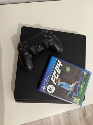 PS4 (PlayStation 4) Negra + FC 24