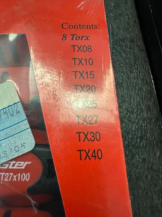 Juego 8 Puntas Torx Tamper Taskmaster