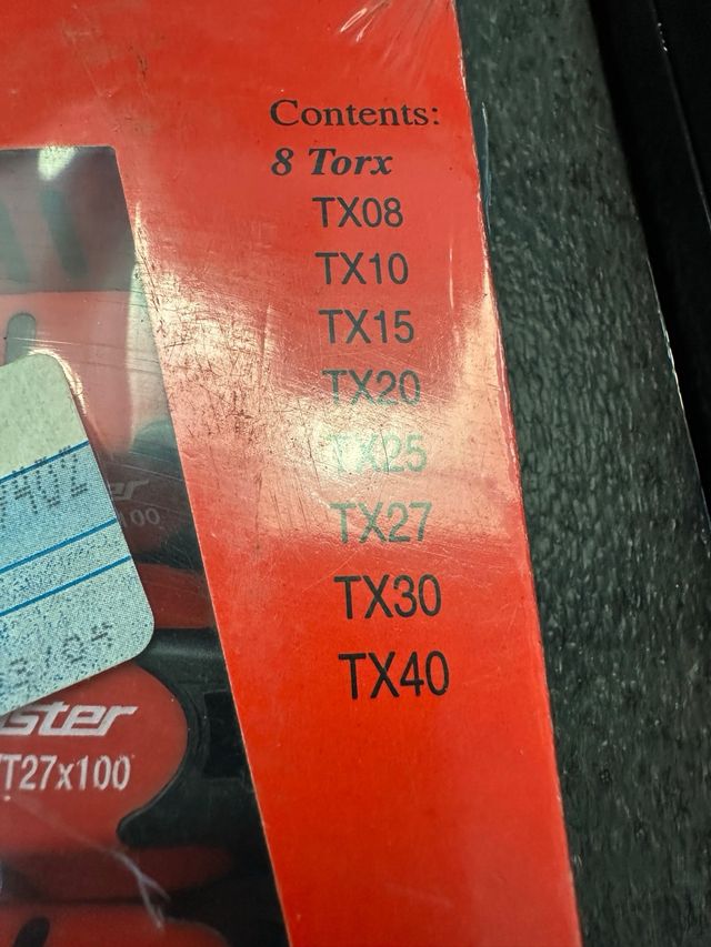 Juego 8 Puntas Torx Tamper Taskmaster