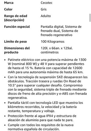 Patinete Eléctrico Cecotec