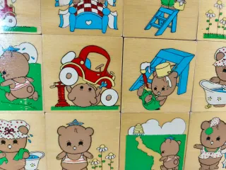 Puzzle madera ositos bebé educativo