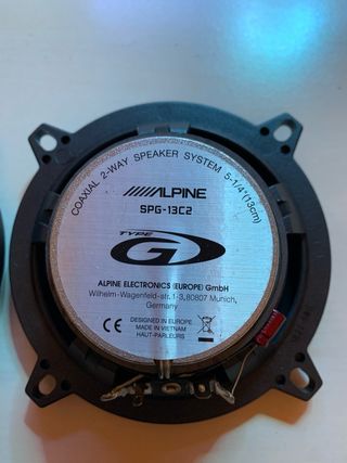 AT002 Altavoces Alpine 200W 4 Ohm