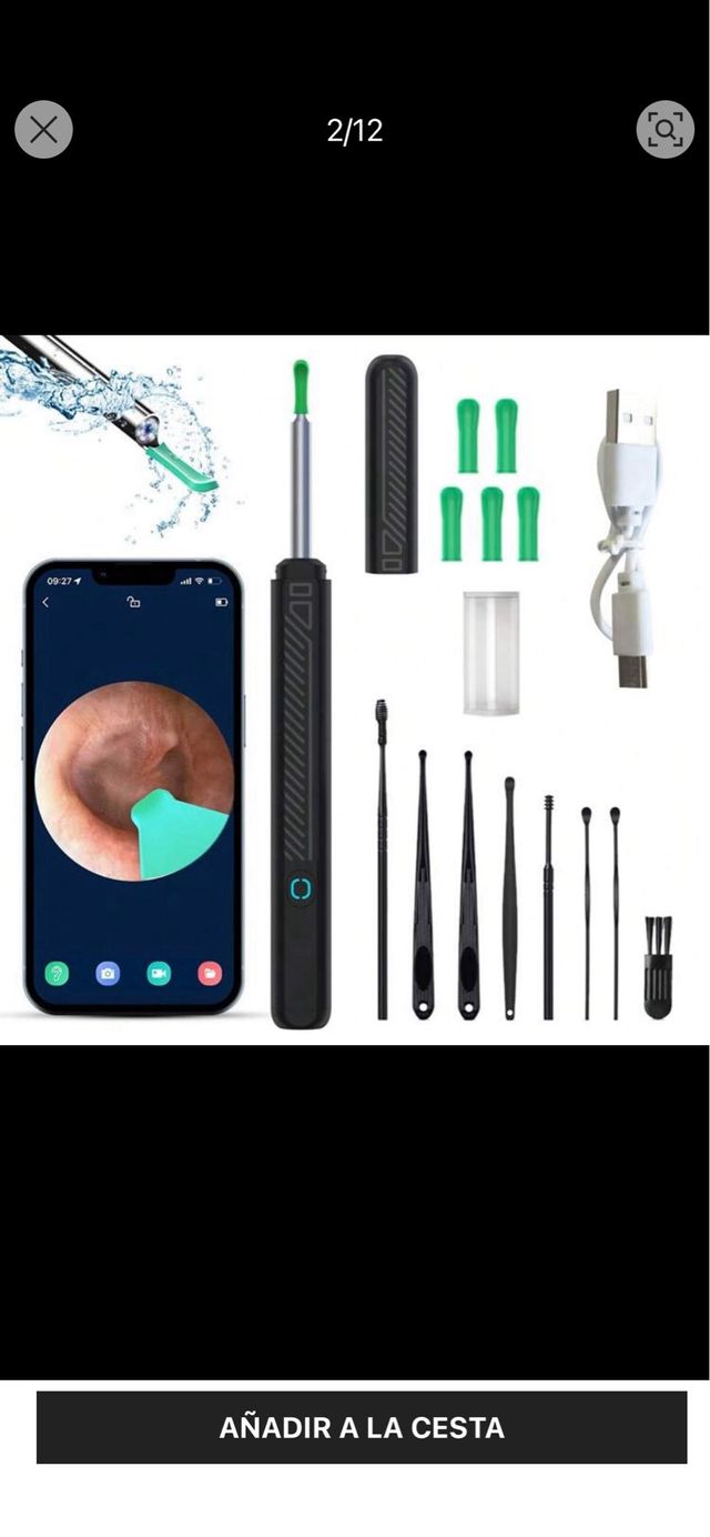 Limpiador de oídos con cámara WiFi