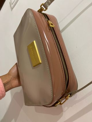 Bolso Bimba y Lola beige y rosa