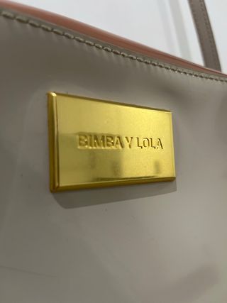 Bolso Bimba y Lola beige y rosa