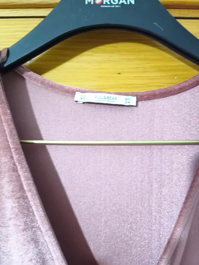 Vestido aterciopelado Rosa