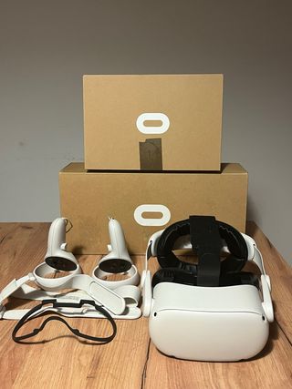 Meta Quest 2 VR Headset e Controles