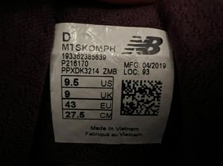 Zapatillas New Balance Summit KOM Trail. Talla 43