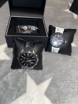 Reloj Hugo Boss Negro y Plateado