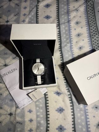 Reloj Calvin Klein Plata y Blanco