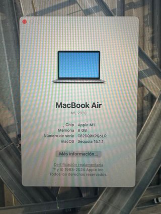 MacBook Air M1 (2020) Plata